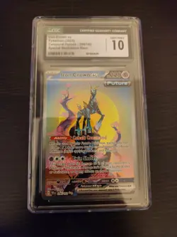 Pokemon 2024 SV Temporal Forces TEF En Iron Crown EX #206/162 CGC 10 - Image 1