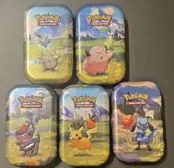 Ascended Heroes Mini Tin EMPTY Set of 5 (Connecting Arts) - Pokemon TCG - Image 1