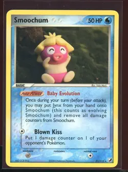 Smoochum Non-Holo Rare NM/NM- 31/115 EX Unseen Forces Yuka Morii Pokemon - Image 3