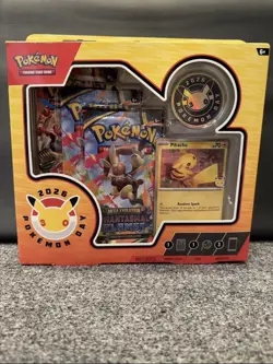 Pokemon TCG Pokemon Day 2026 Collection Box Pikachu Promo Coin 3 Booster Packs - Image 1