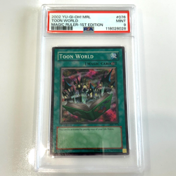 Yu-Gi-Oh! "Toon World" 1st Edition MRL-076 MINT PSA 9 - Image 1
