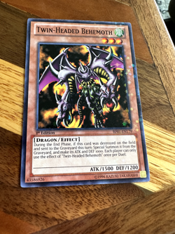 Twin-Headed Behemoth BP01-EN179 1st Edition Starfoil Rare LP + BONUS - Image 1