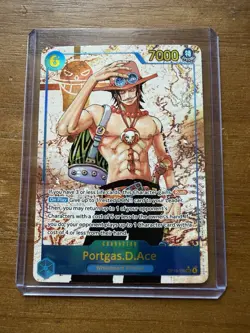 One Piece Carrying on His Will Portgas D Ace Alt Art OP13-119 SEC - Image 1