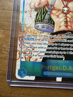 One Piece Carrying on His Will Portgas D Ace Alt Art OP13-119 SEC - Image 5