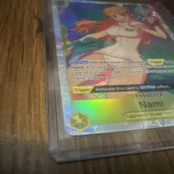 One Piece CCG Nami Super Rare Two Legends OP08-106 Namco Foil Holo Card - Image 2