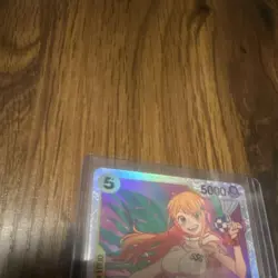 One Piece CCG Nami Super Rare Two Legends OP08-106 Namco Foil Holo Card - Image 5