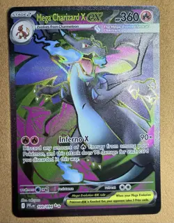 Mega Charizard X EX 109/094 Full Art Foil Mega Evolution Pokemon Card - Image 2