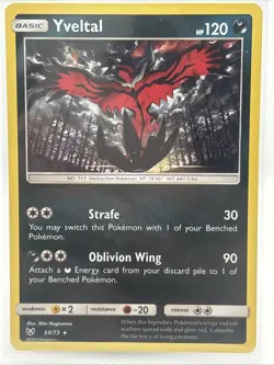 Yveltal #54/73 Pokemon Shining Legends Non Holo NM Rare Card - Image 1