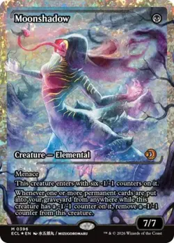 MTG English Moonshadow (0396) (Showcase) (Fracture Foil) NM Foil Lorwyn Eclipsed - Image 1