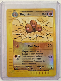 Dugtrio 10/165 Expedition Reverse Holo Vintage 2002 Pokemon Rare Card LP+ - Image 2