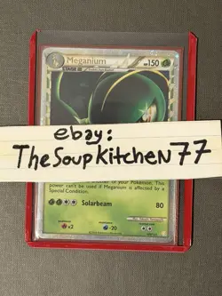 Meganium Prime 109 123 HeartGold & SoulSilver Holo Pokemon Card NM - Image 3