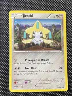Jirachi XY195 Cosmo Swirl Pokemon XY Promo Holo Rare Card LP+ - Image 2