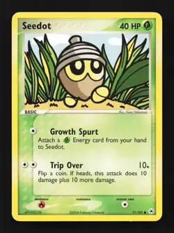 Seedot 71/101 EX Hidden Legends English Pokemon Card TCG - Image 1