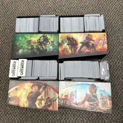 Assorted lot of 2,000+ Magic: The Gathering cards (C/U) and 4 bundle boxes - Image 1