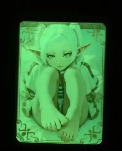 Frieren Custom Glow In The Dark Waifu Card Feet Fan Art 4 - Image 2