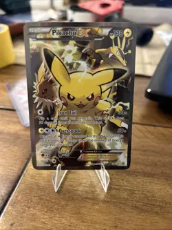 Pikachu EX XY124 Black Star Promo Full Art Holo 2016 Pokemon Card - Image 1