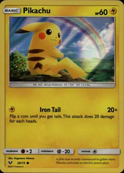 Pikachu - 28/73 (Water Web Holo) Promo Miscellaneous Cards & Products 028/073 NM - Image 1