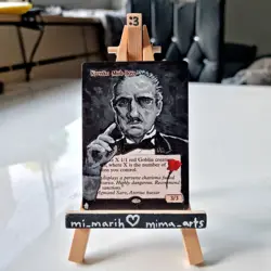 Krenko, Mob Boss - Hand Painted Altered MtG Card - The Godfather - mi_marih - Image 3