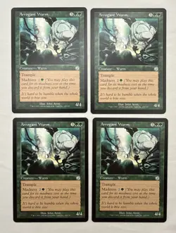 Arrogant Wurm x4 MTG Torment 4x Magic Very Good Moderate Play VG MP - Image 1