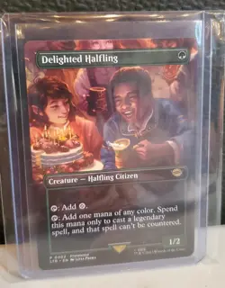 Delighted Halfling MTG Borderless 0402 LOTR Tales Of Middle-Earth Regular NM - Image 1