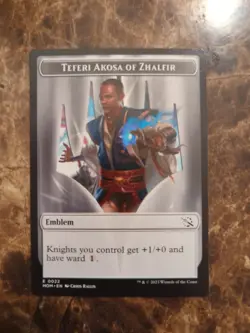 x1 Teferi Akosa of Zhalfir Emblem TMOM March of the Machine MTG 22 TOKEN M/NM 1x - Image 1