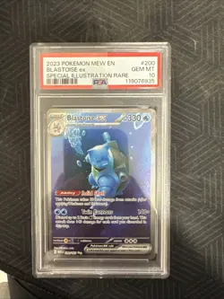 Pokemon TCG Blastoise EX 200/165 Sv: Scarlet & Violet 151 PSA 10 Gem Mint - Image 1