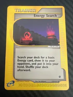 Pokemon TCG Energy Search Expedition Base Set 153/165 Regular Common VLP - Image 1