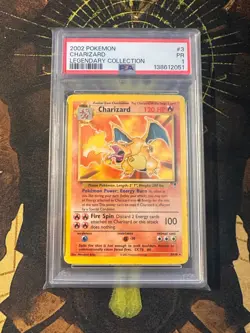 Pokemon Charizard 3/110 Legendary Collection PSA 1 - Image 1