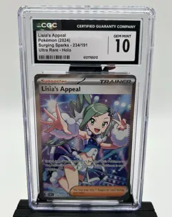 Lisia's Appeal 234/191 Surging Sparks Ultra Rare Holo CGC 10 Pokemon - Image 1