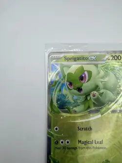Pokemon Sprigatito EX SVP 087 Black Star Promo Ultra Rare Factory Sealed - Image 2