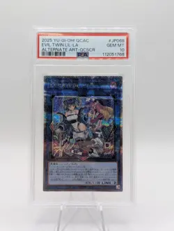 YU-GI-OH! QUARTER CENTURY ART COLLECTION EVIL TWIN LIL-LA PSA 10 QCAC-JP068 - Image 1