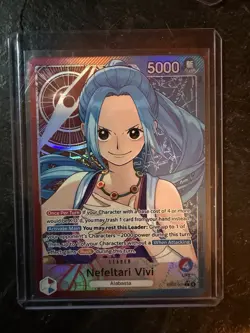 Bandai One Piece CCG Nefeltari Vivi Leader Foil Alternate Art EB03-001 - Image 1