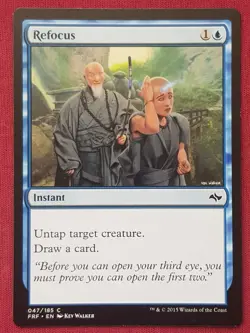 Magic The Gathering FATE REFORGED REFOCUS blue card MTG - Image 1