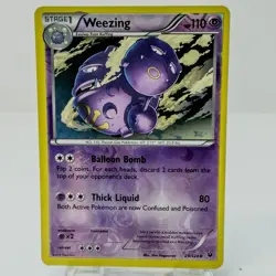 Weezing Reverse Holo 28/124 XY - Fates Collide Pokemon Card - Image 1