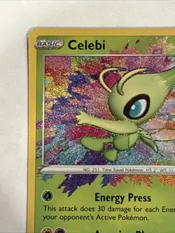 Pokemon TCG Celebi Vivid Voltage Holo Card 009/185 Amazing Rare, Near Mint - Image 2