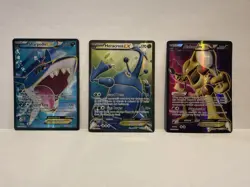 Pokemon XY Full Art Lot - Sharpedo EX, Heracross EX, Alakazam EX (3 Cards) - Image 1