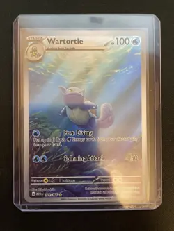 Pokemon card Wartortle 171/165 Sv: Scarlet & Violet Full Art Holo - Image 1