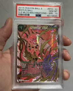 Beerus ball bt8-022 spr psa 10 Dragon Ball super card malicious machinations dbs - Image 1