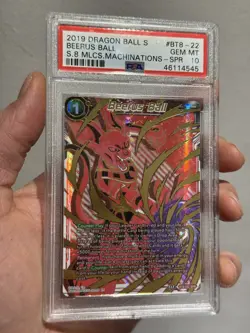 Beerus ball bt8-022 spr psa 10 Dragon Ball super card malicious machinations dbs - Image 3