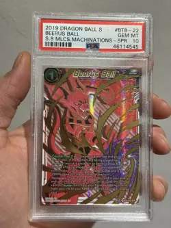 Beerus ball bt8-022 spr psa 10 Dragon Ball super card malicious machinations dbs - Image 5