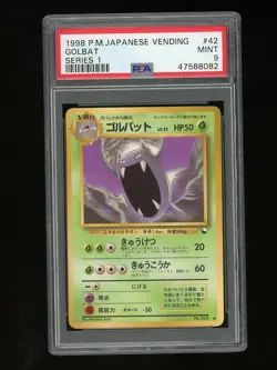 Pokemon PSA 9 MINT Golbat 1998 Vending Series 1 Japanese Promo Card #42 - Image 1