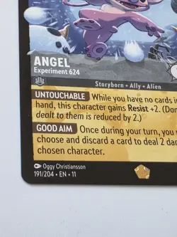 Disney Lorcana Angel Experiment 624 Character Card 191/204 Legendary - Image 4