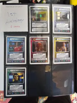 Star Trek CCG 1E 1st Anthology Full 6-Card Set - Image 1
