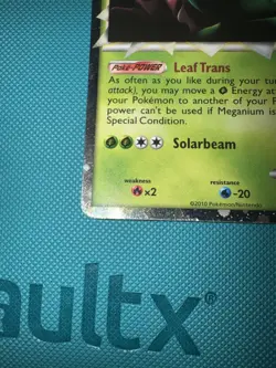 Pokemon TCG Meganium Prime HeartGold SoulSilver Holo Card 109/123 - Image 5