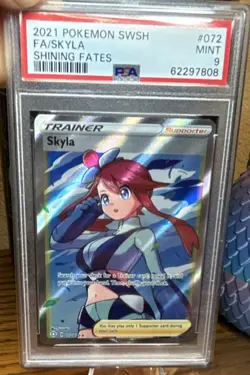 Pokemon Skyla Full Art Shining Fates Ultra Rare Holo 072/072 PSA 9 Trainer - Image 1