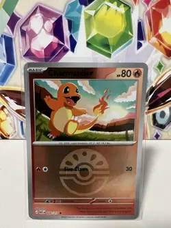 Charmander 020/217 Common Poke Ball Reverse Holo - Pokemon TCG Ascended Heroes - Image 1