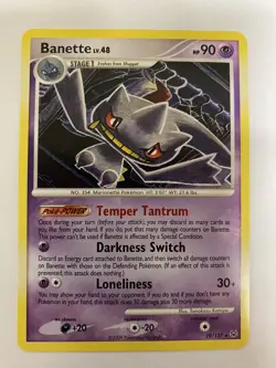 Pokemon TCG Banette Rare Platinum 19/127 - Image 1