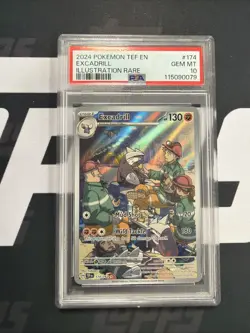 2024 POKEMON CARD EXCADRILL #174 ILLUSTRATION RARE GEM MINT PSA 10 - Image 1
