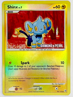 Pokemon Shinx - [Diamond & Pearl] 098/130 Burger King Promo Reverse Holo LP - Image 1