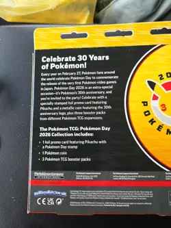 Pokemon TCG - SEALED Pokemon Day 2026 Collection Box W/ Pikachu Promo - Image 2